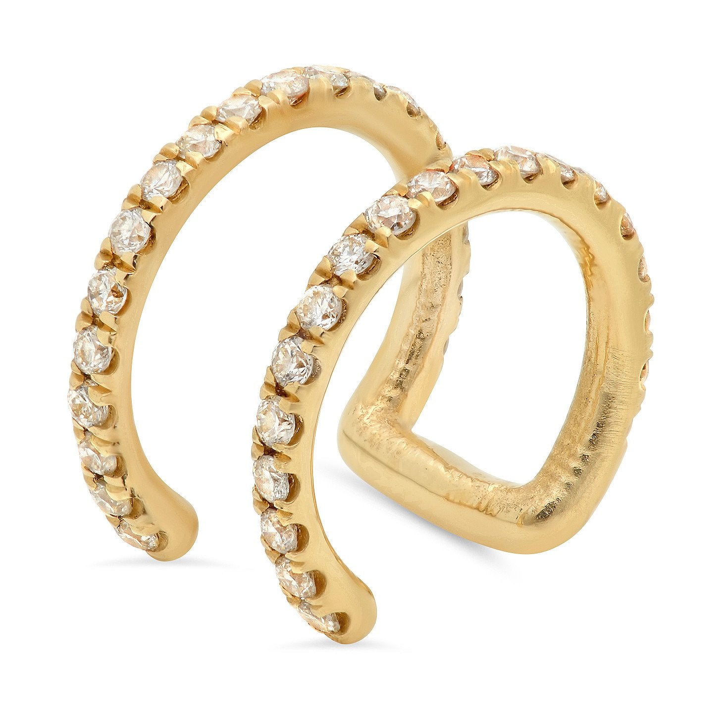 Double Lip/Ear Cuff w/ Diamonds