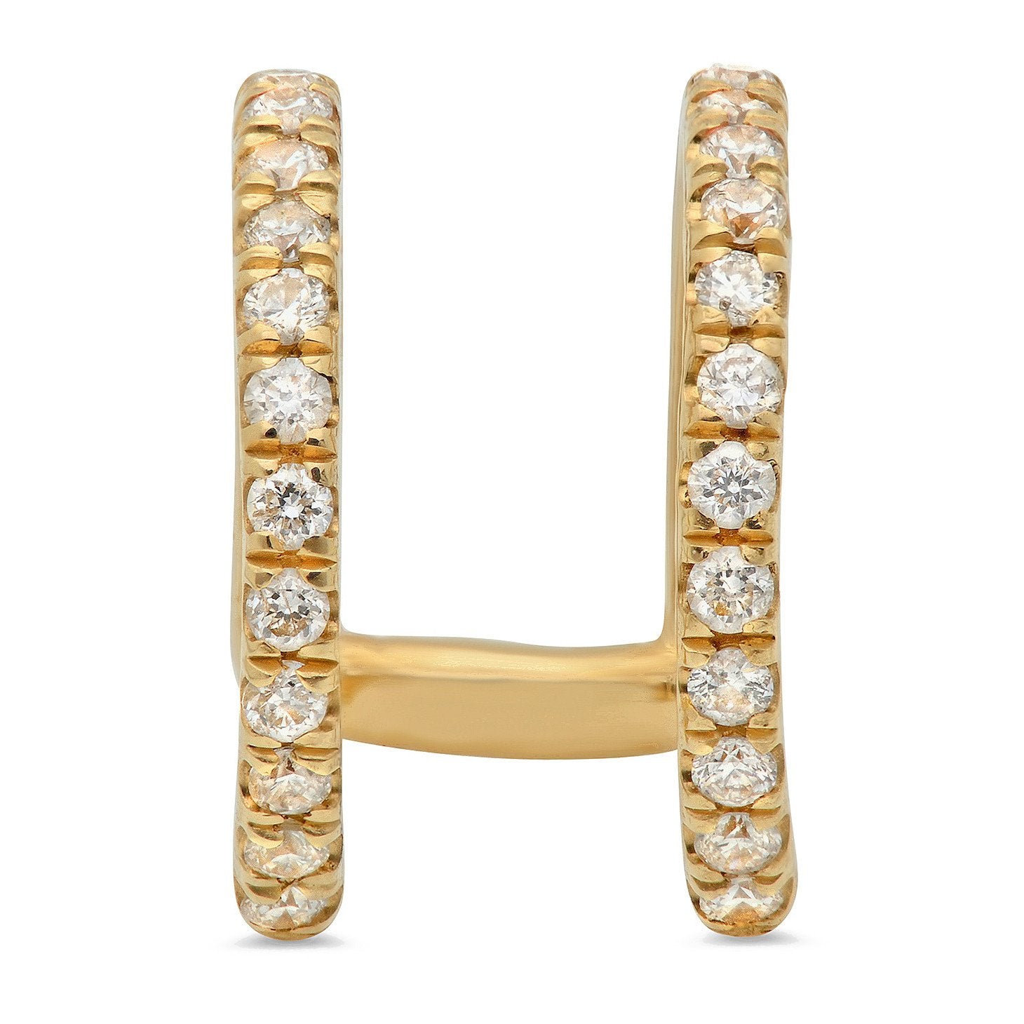 Double Lip/Ear Cuff w/ Diamonds