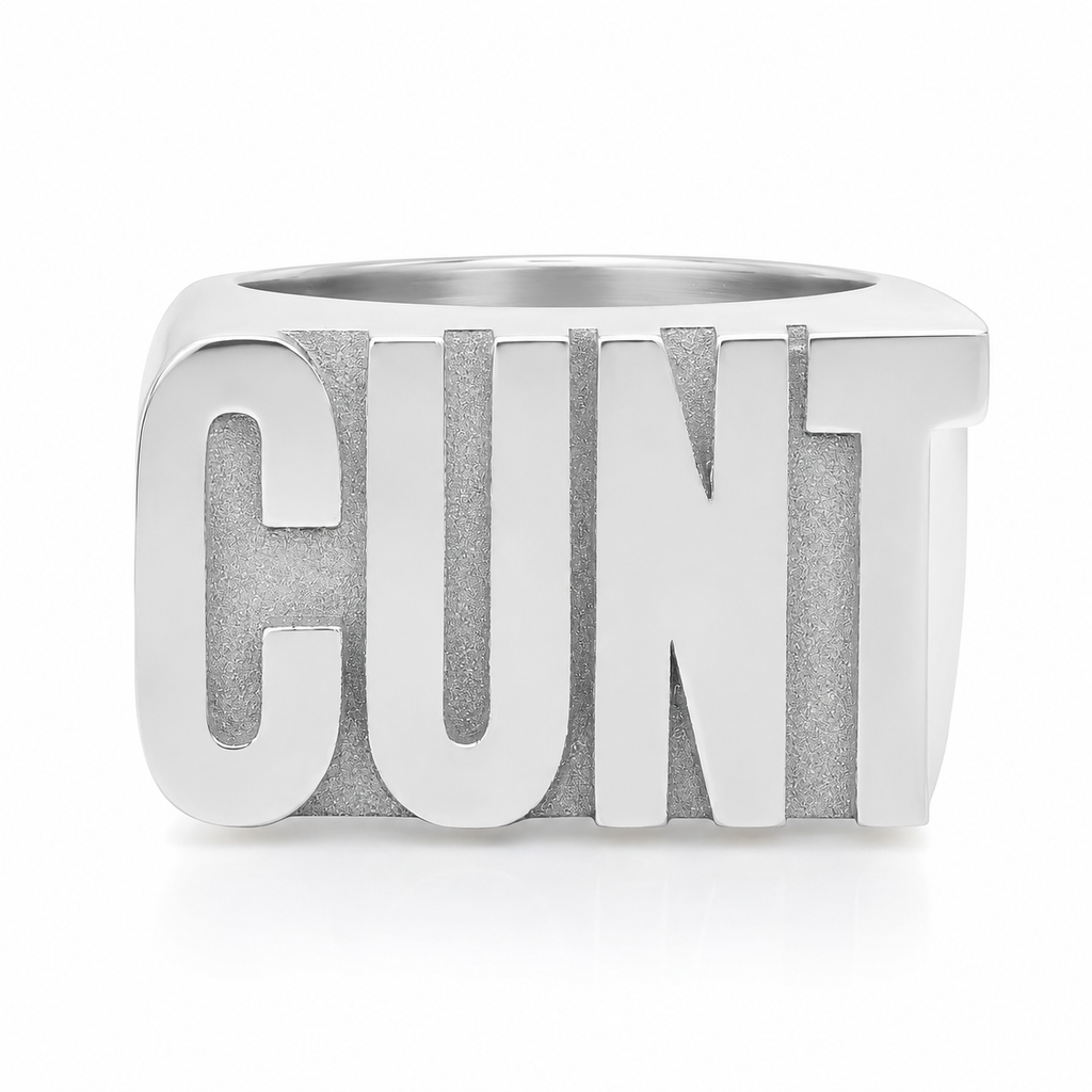 ESTABLISHED X STEPH METAL "CUNT" RING