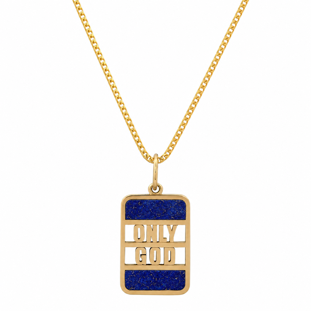 "ONLY GOD" BANK NECKLACE