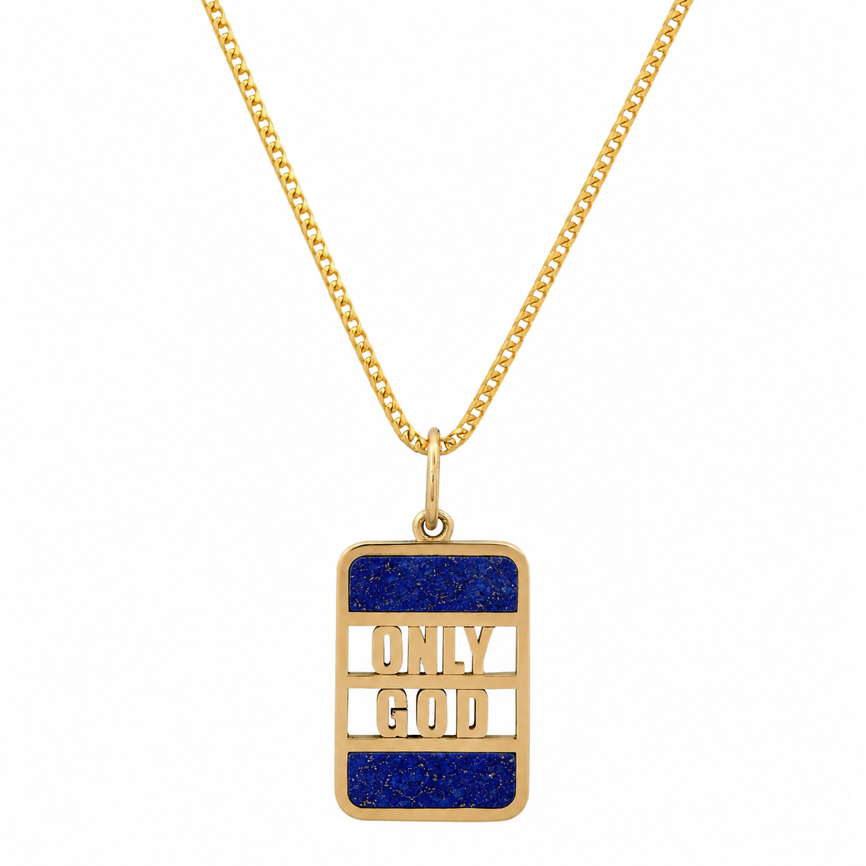 "ONLY GOD" BANK NECKLACE