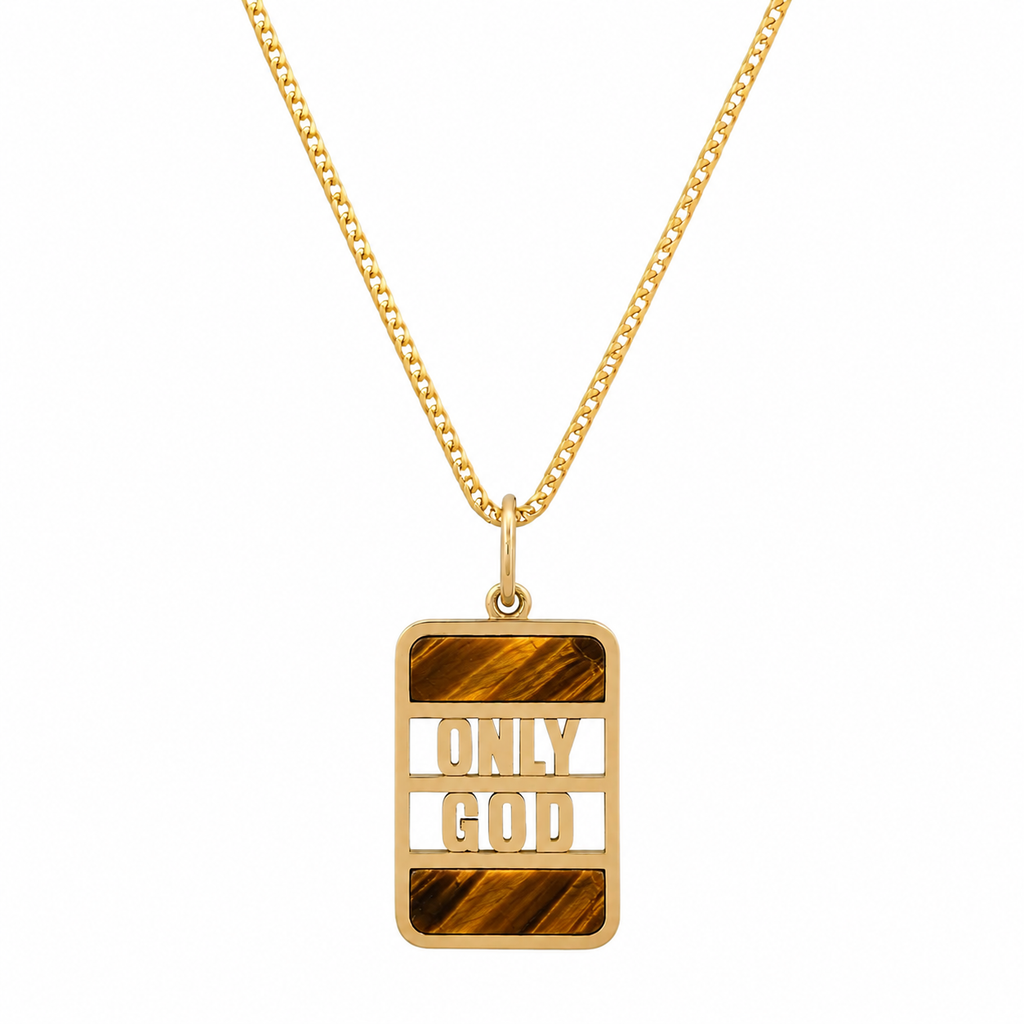 "ONLY GOD" BANK NECKLACE