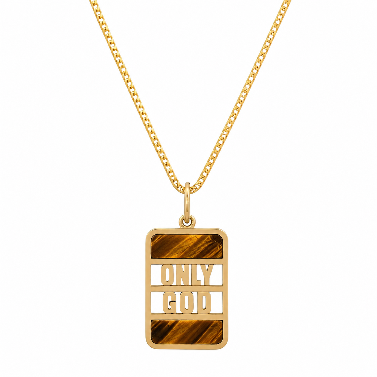 "ONLY GOD" BANK NECKLACE