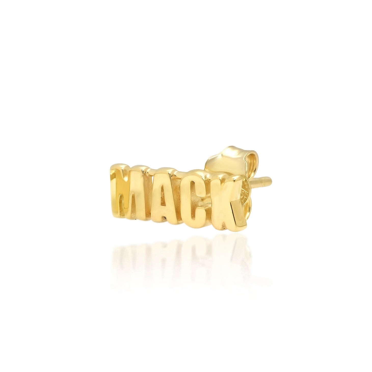 "MACK" Stud Earring (single)