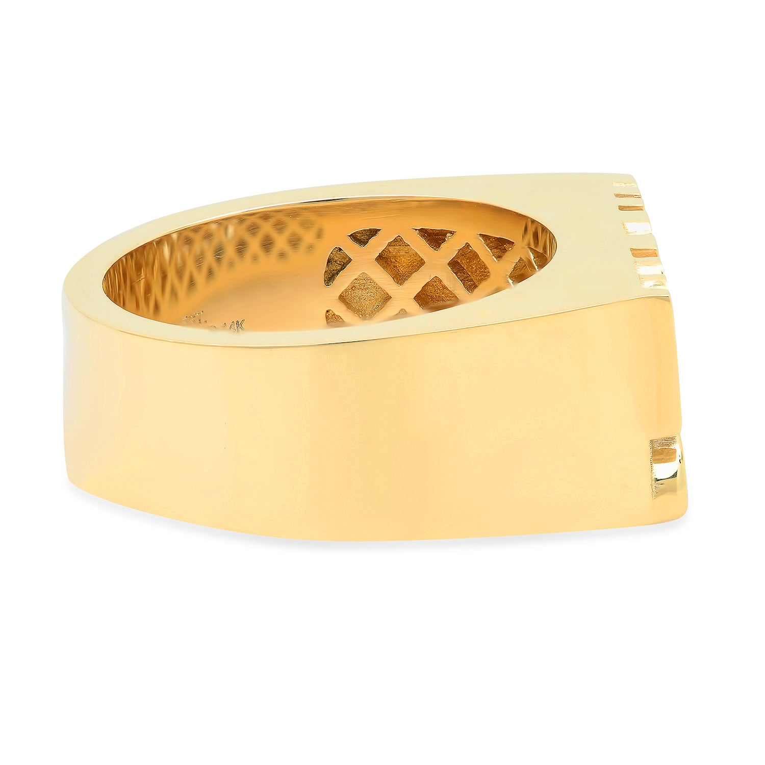 I HEART BOYS Ring with Black Enamel