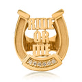 "RIDE OR DIE" XL HORSESHOE RING