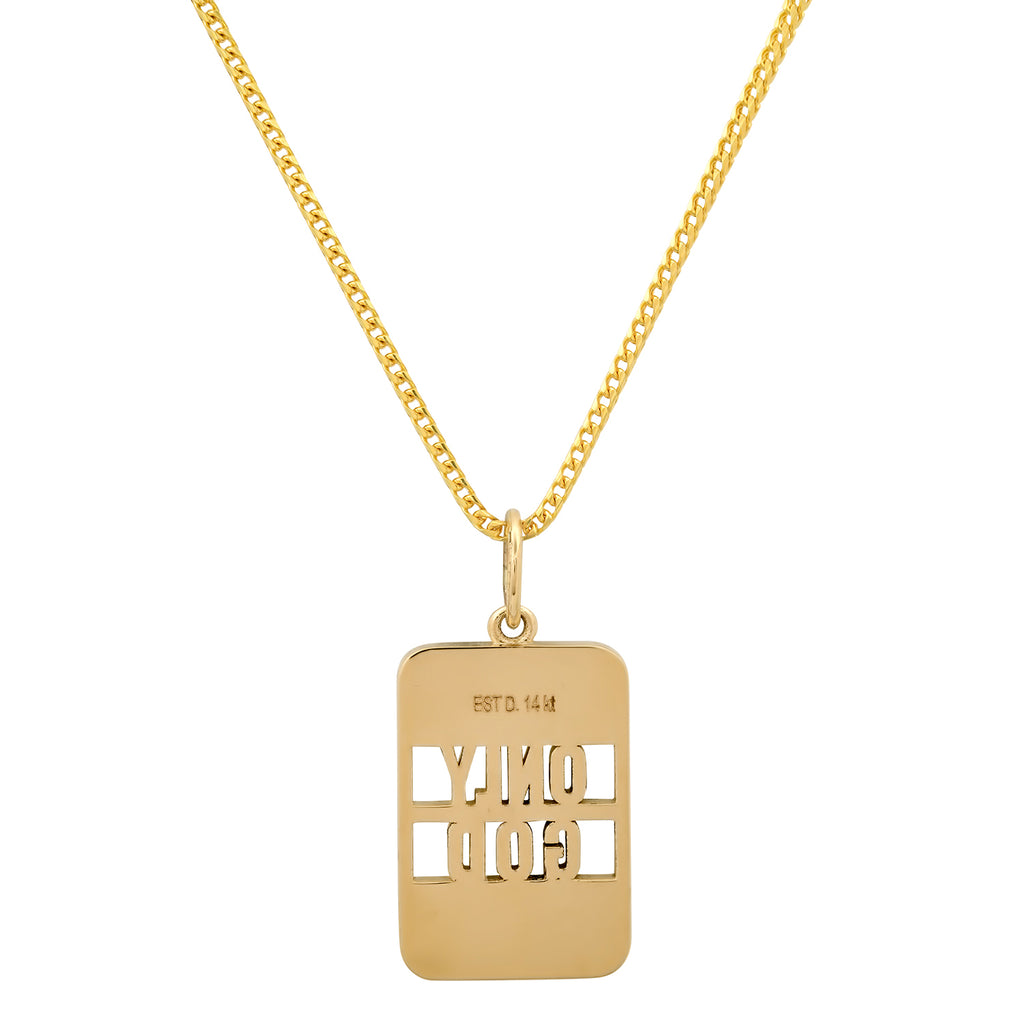 "ONLY GOD" BANK NECKLACE