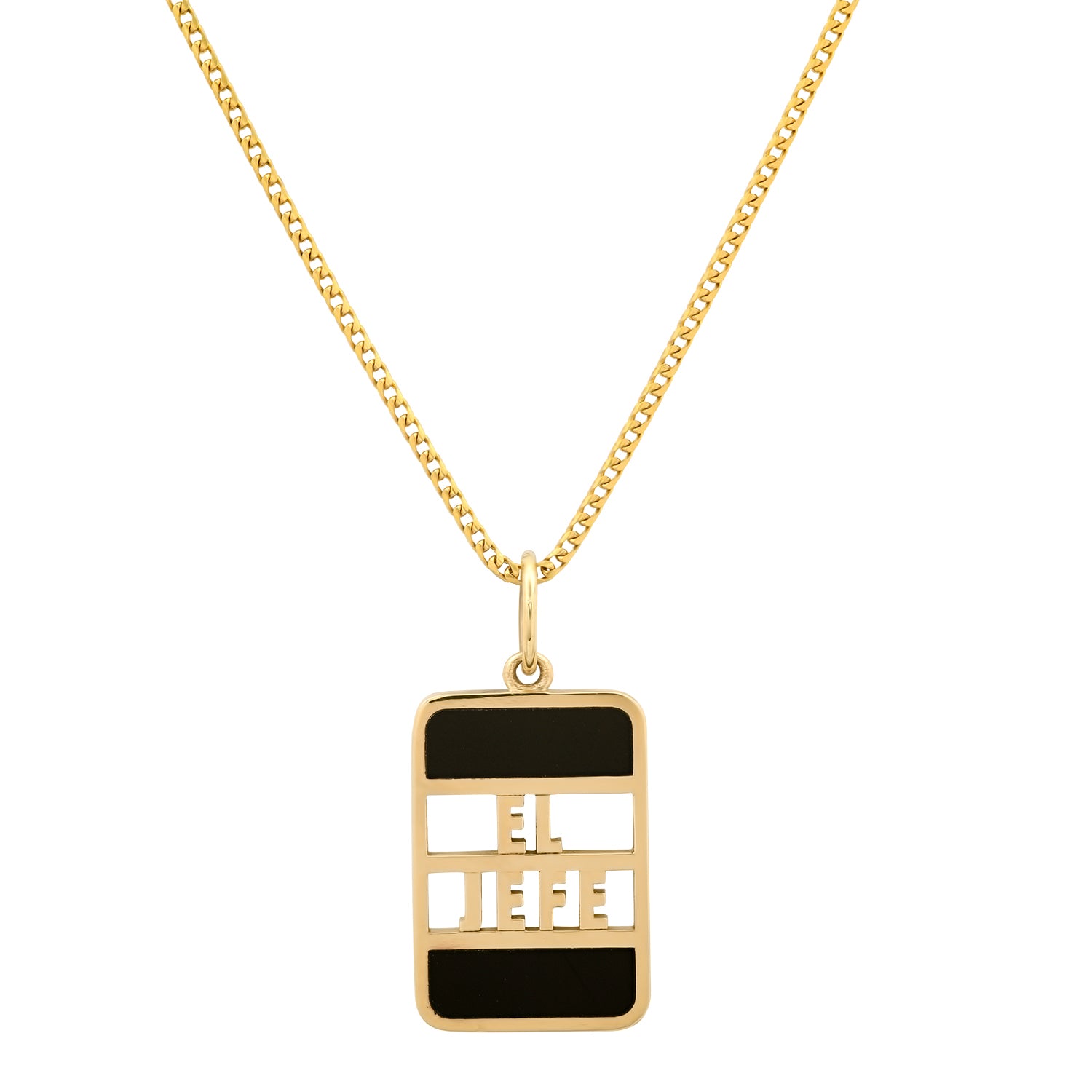 EL JEFE Bank Necklace with Inlay