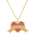 "DADDY" TATTOO HEART NECKLACE