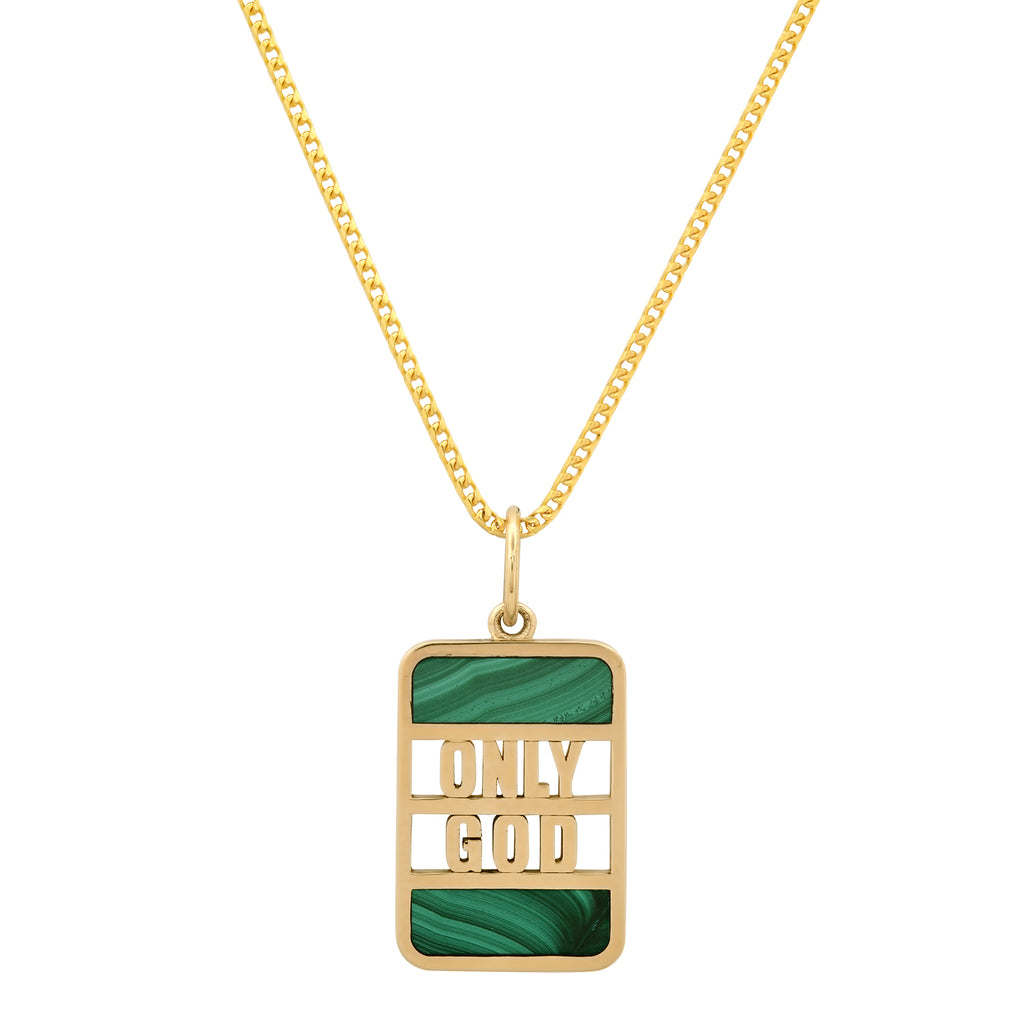 "ONLY GOD" BANK NECKLACE