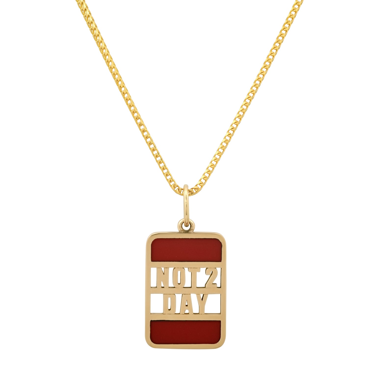 NOT 2 DAY Bank Necklace with Inlay