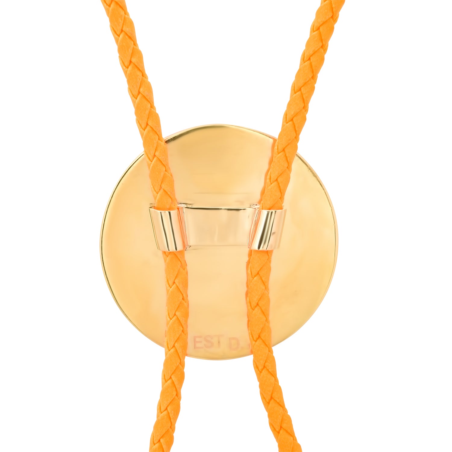 Orange Swear Bear Bolo Pendant