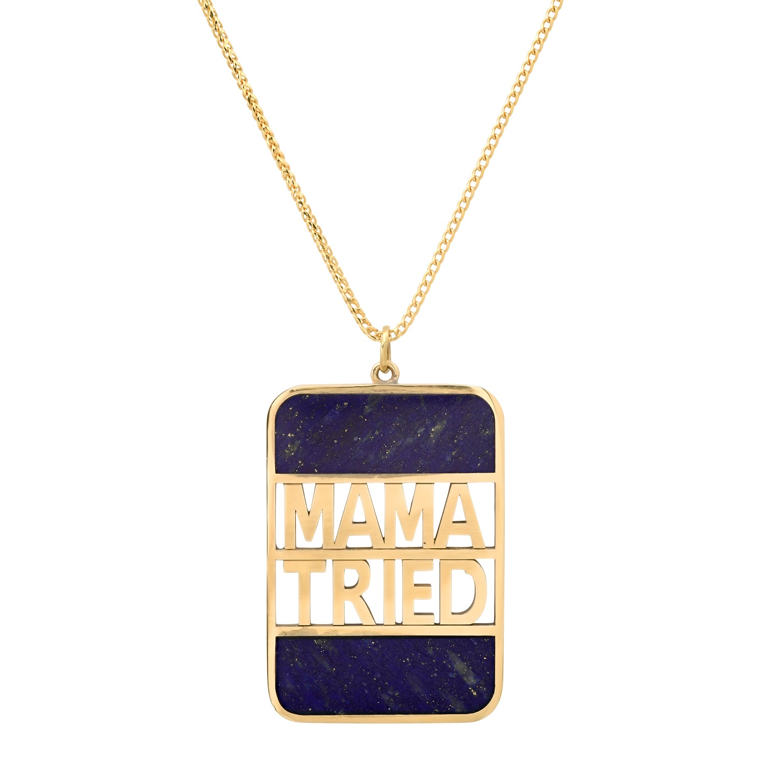 MAMA TRIED XL Bank Necklace with Inlay