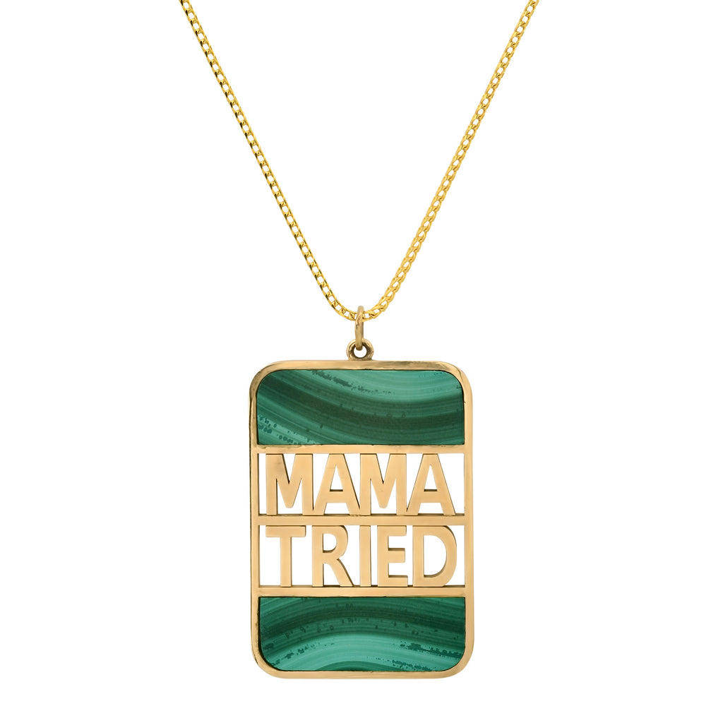 "MAMA TRIED" XL BANK NECKLACE