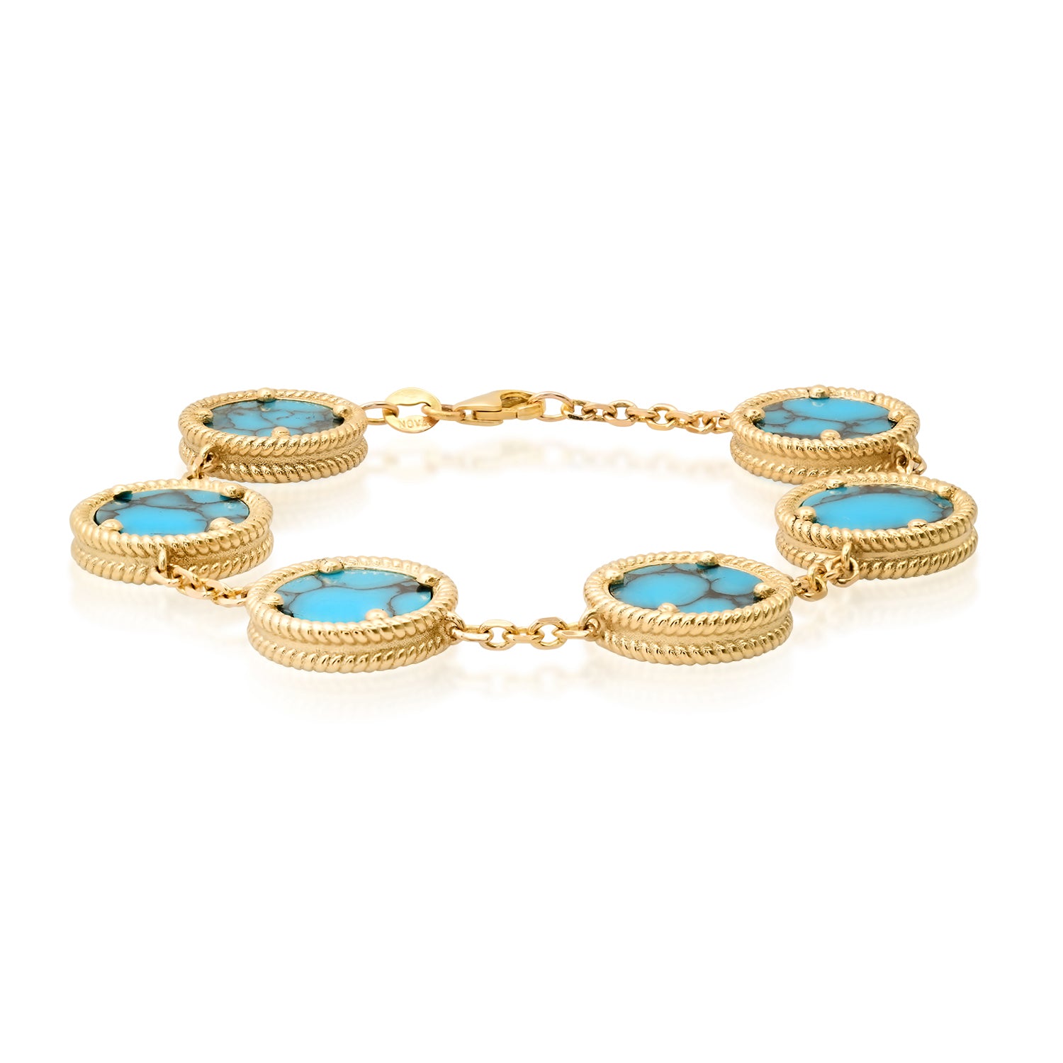 Men's Stone Disk Bracelet