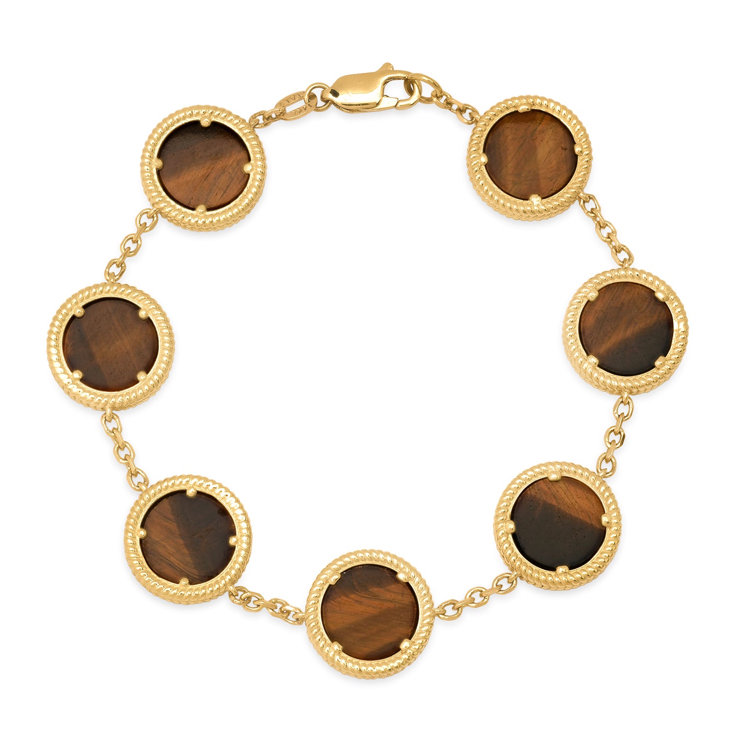 Men's Stone Disk Bracelet