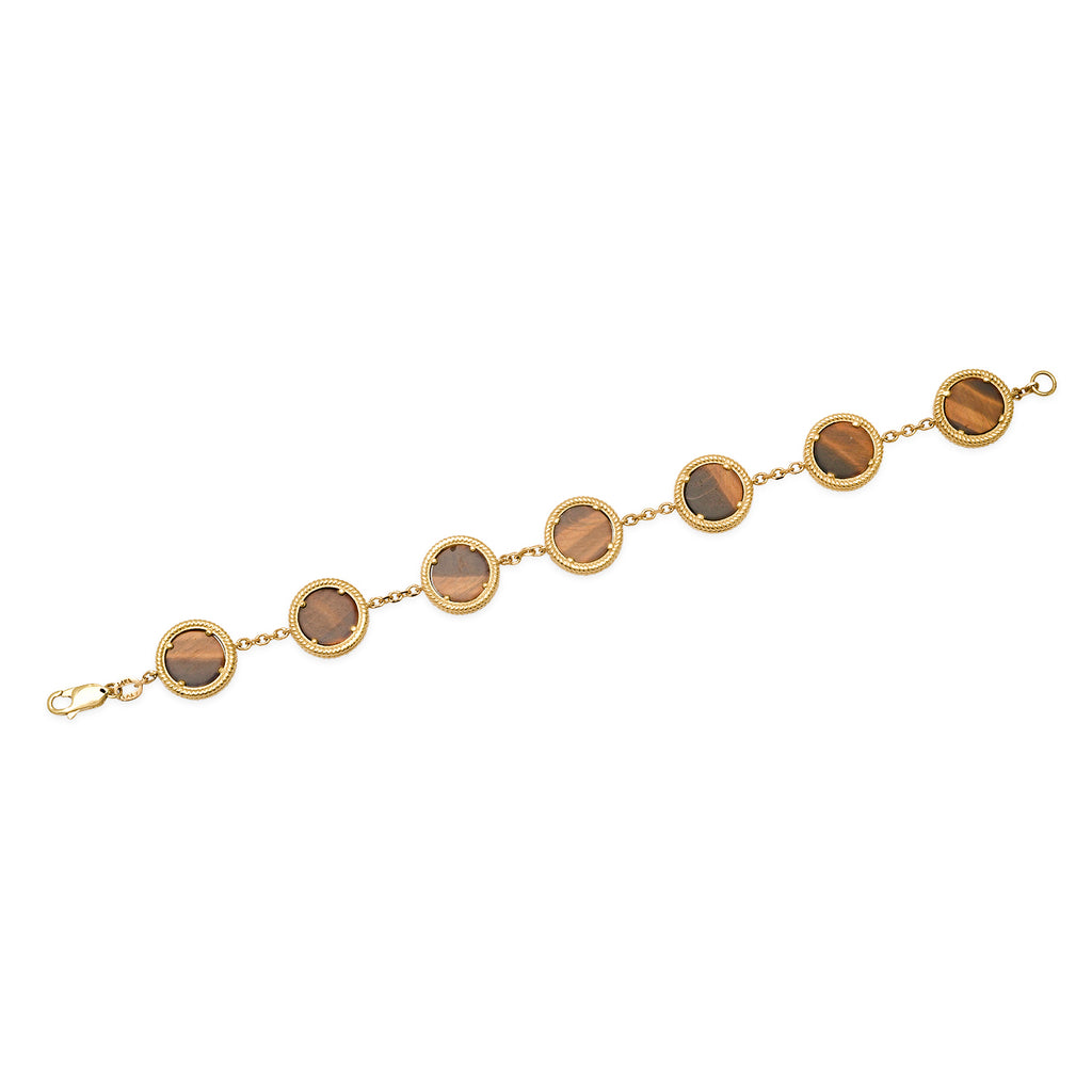 Men's Stone Disk Bracelet