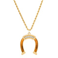 XL UPSIDE DOWN HORSESHOE NECKLACE