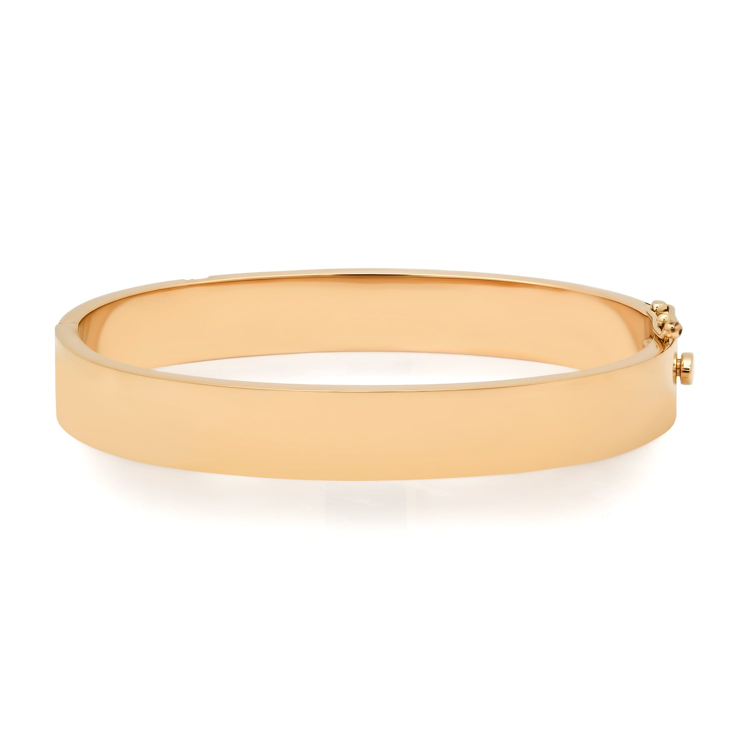 OVAL INLAY LOCKDOWN BANGLE WITH DIAMONDS