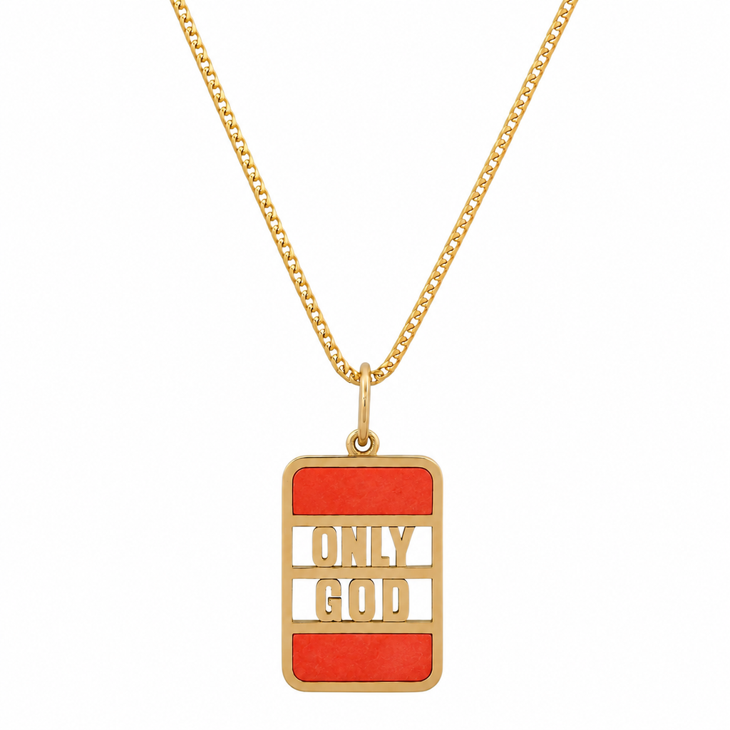 "ONLY GOD" BANK NECKLACE