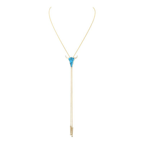TURQUOISE BULLHEAD BOLO
