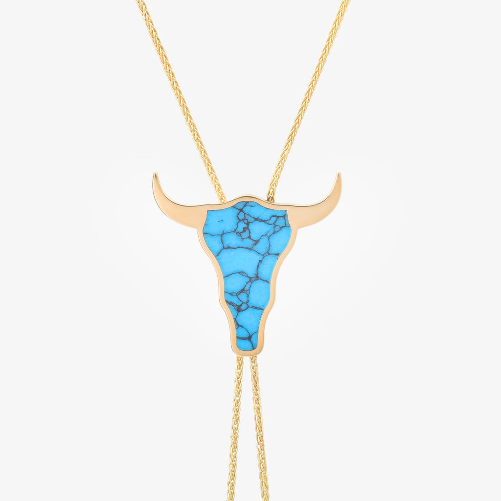 TURQUOISE BULLHEAD BOLO