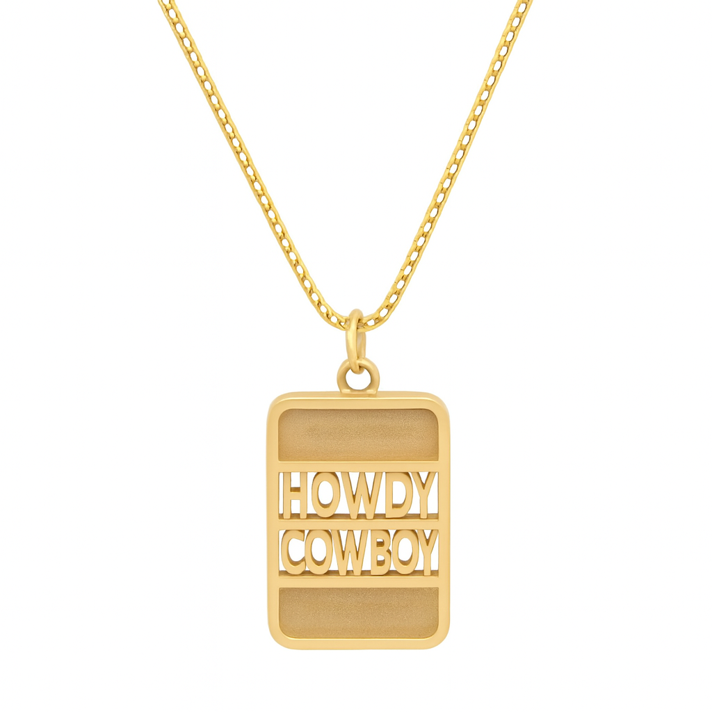 HOWDY COWBOY BANK NECKLACE