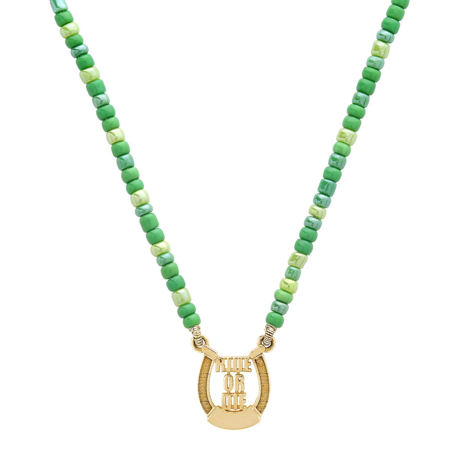 Mini Beaded Ride or Die Necklace