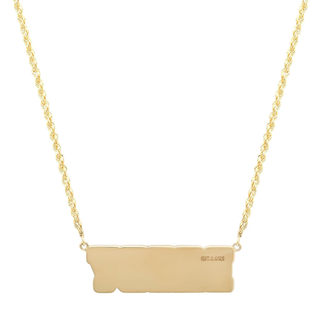 "DADDY" JERSEY NAMEPLATE NECKLACE