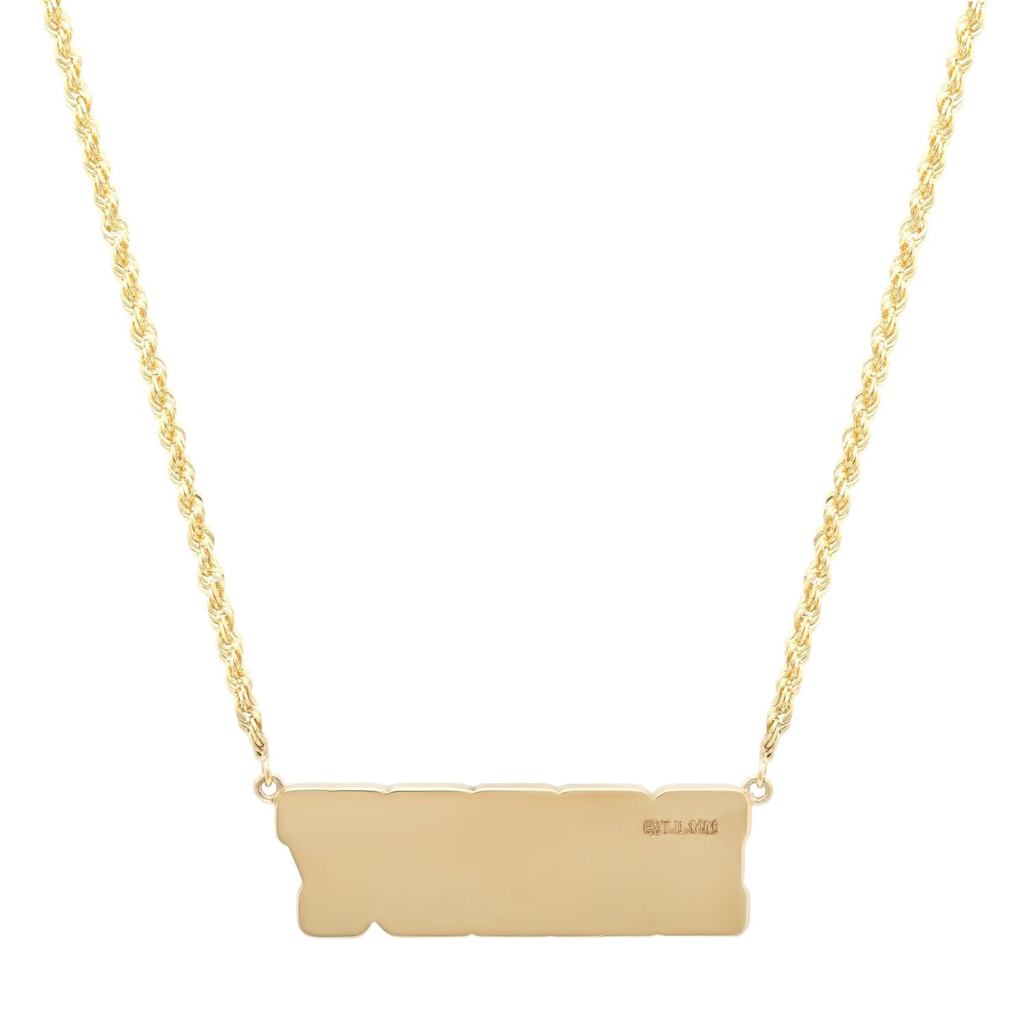 "DADDY" JERSEY NAMEPLATE NECKLACE