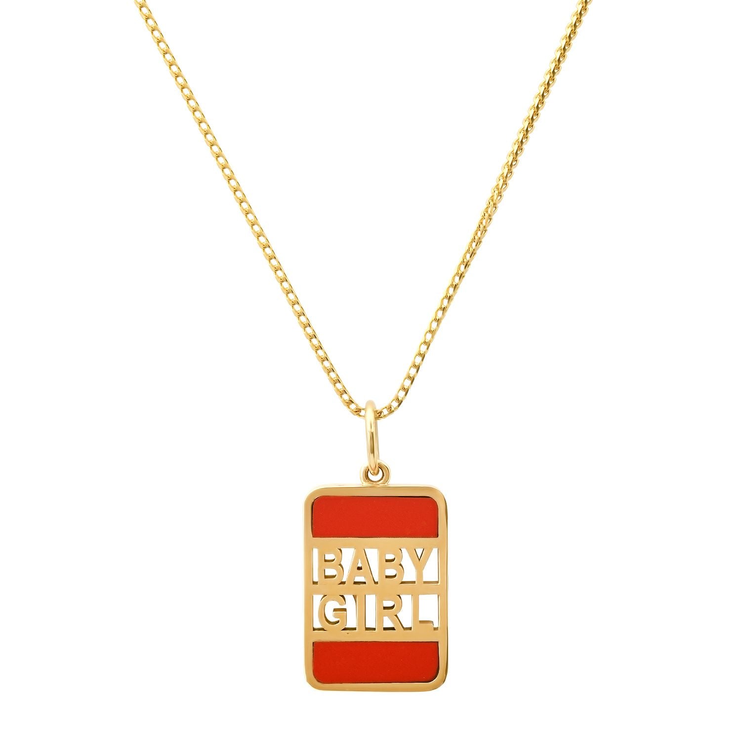 BABY GIRL Bank Necklace