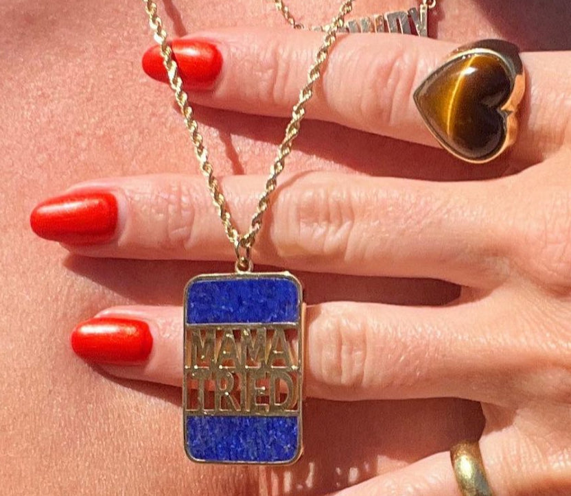 "MAMA TRIED" XL BANK NECKLACE