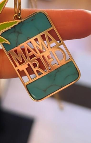 "MAMA TRIED" XL BANK NECKLACE