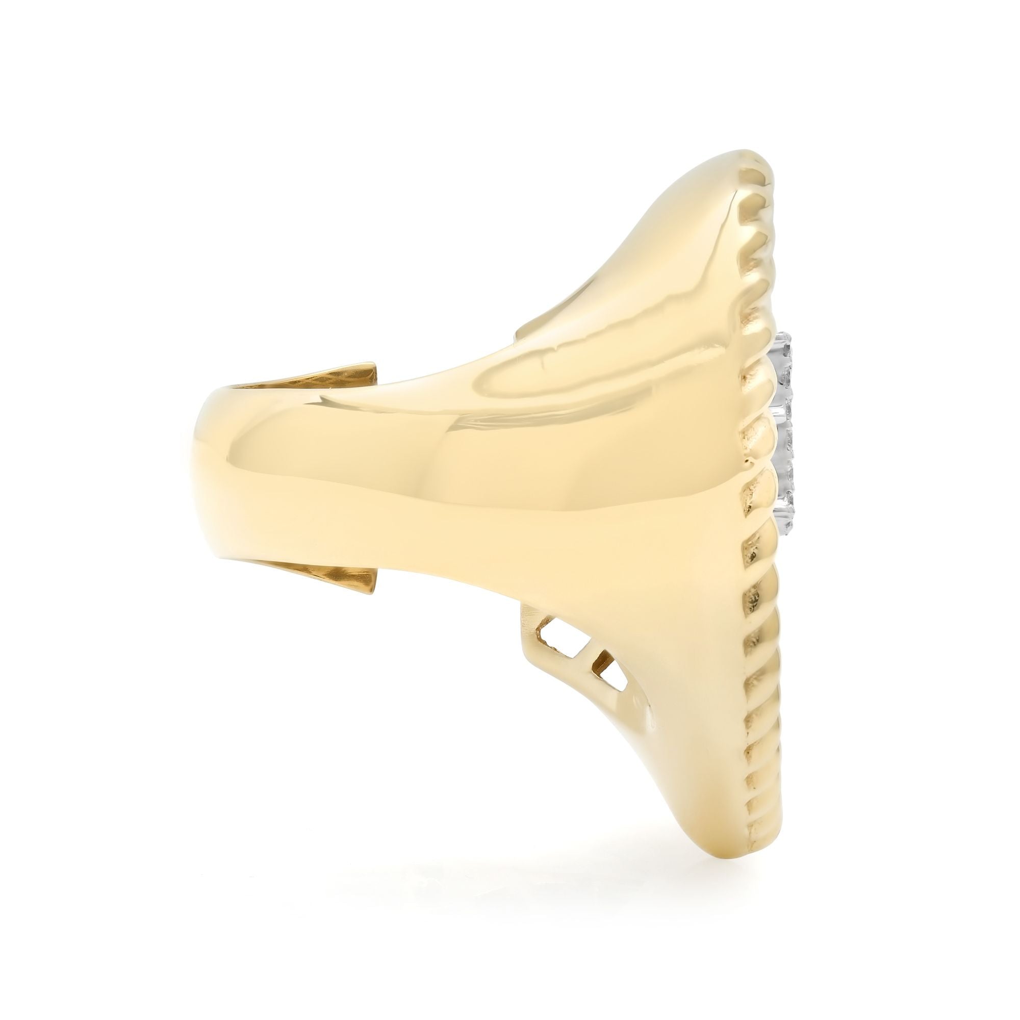 "ROWDY" DOUBLE FINGER HEART RING