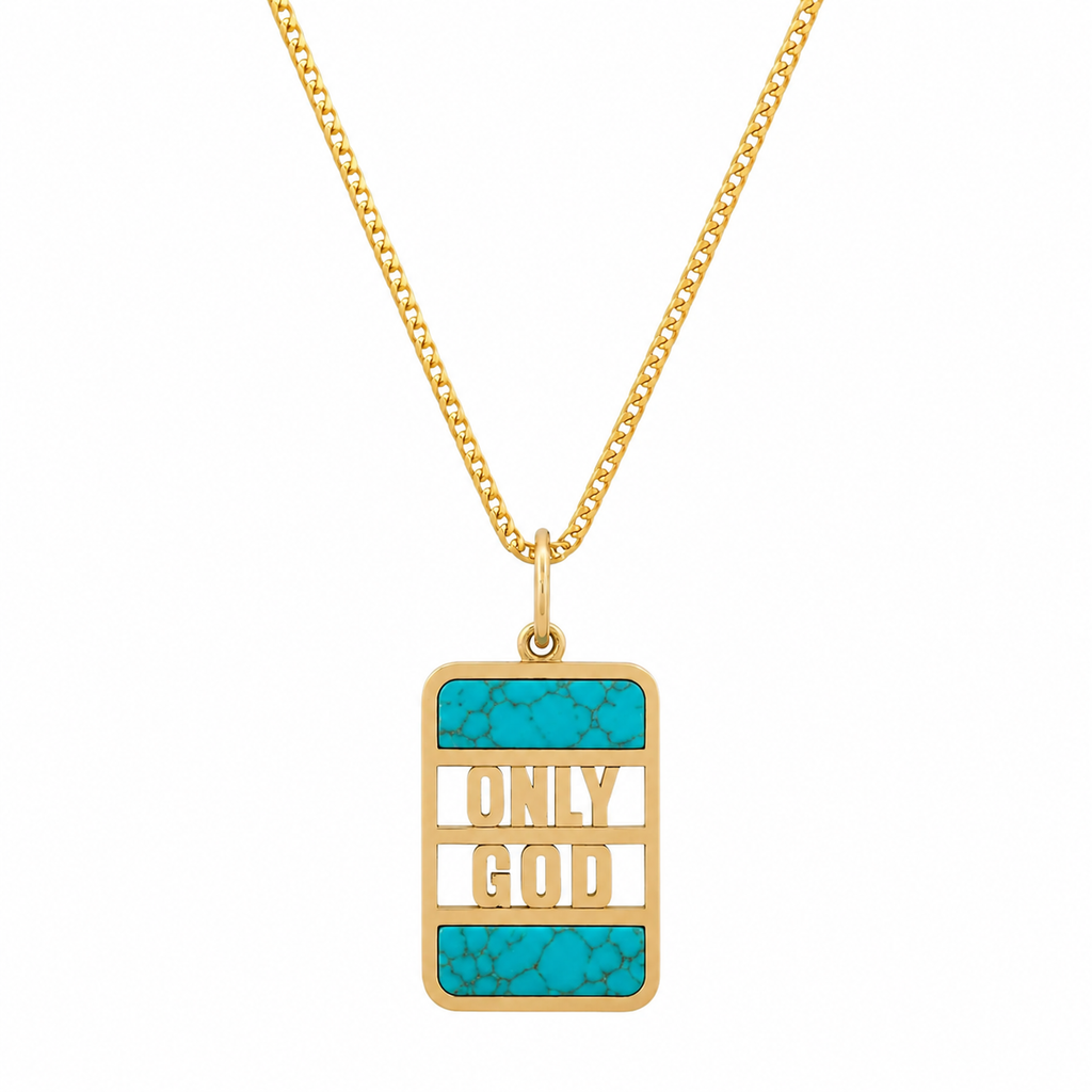 "ONLY GOD" BANK NECKLACE