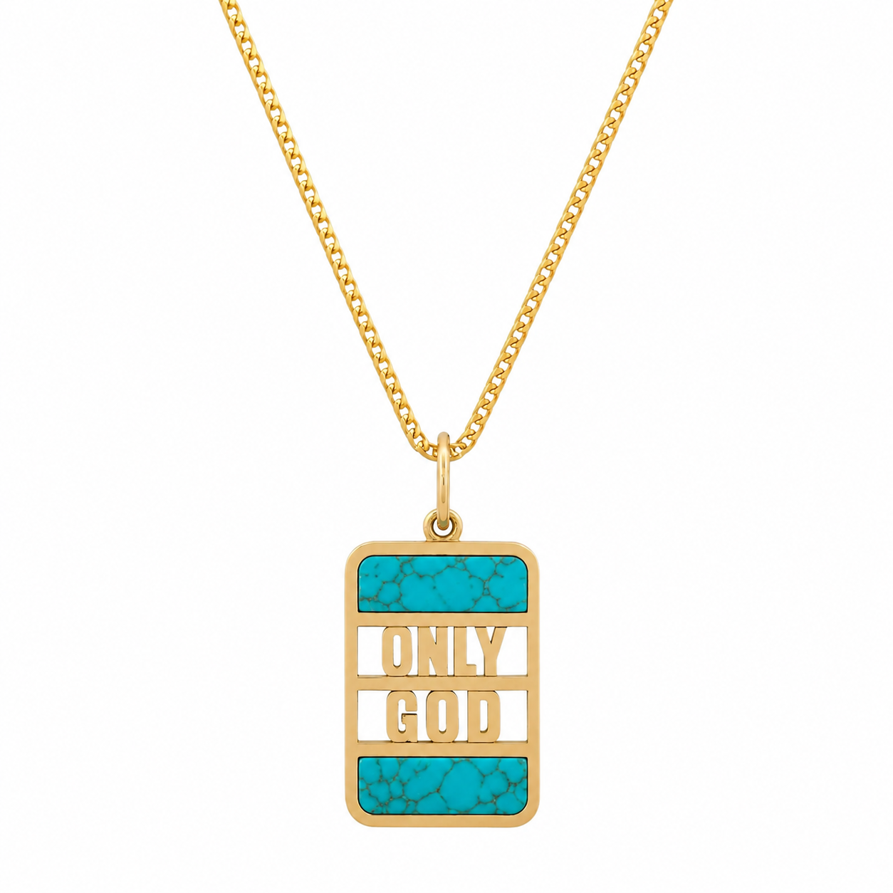 "ONLY GOD" BANK NECKLACE