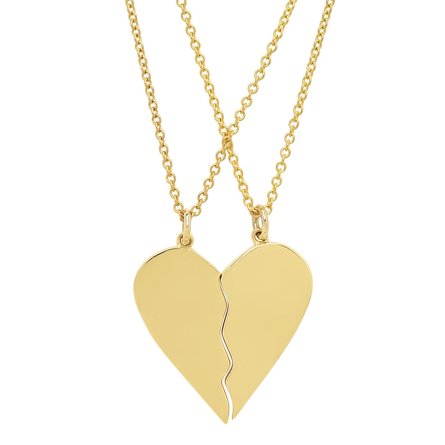 BEST FUCKIN FRIENDS HEART NECKLACES