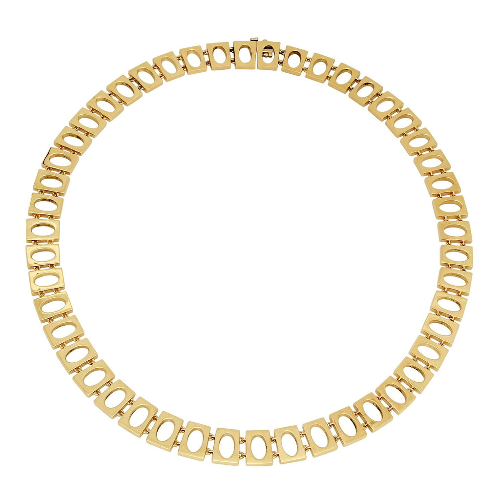 OVAL LINK COLLAR NECKLACE