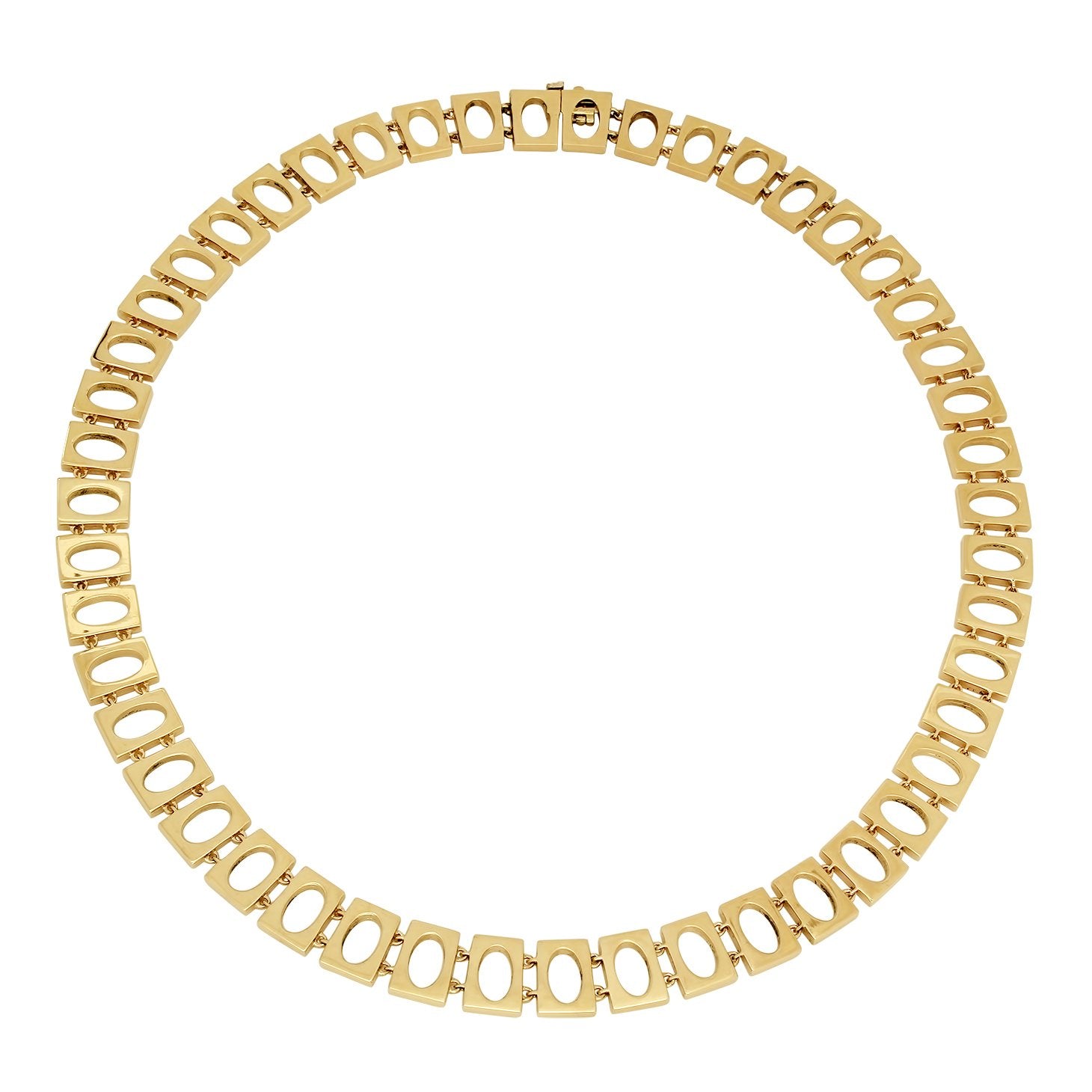 Oval Link Collar Necklace