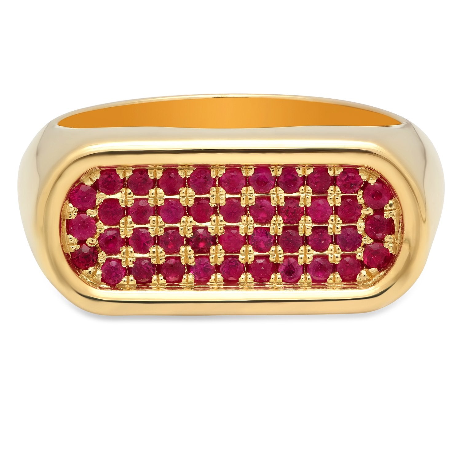4 Row Ruby Stackable Ring