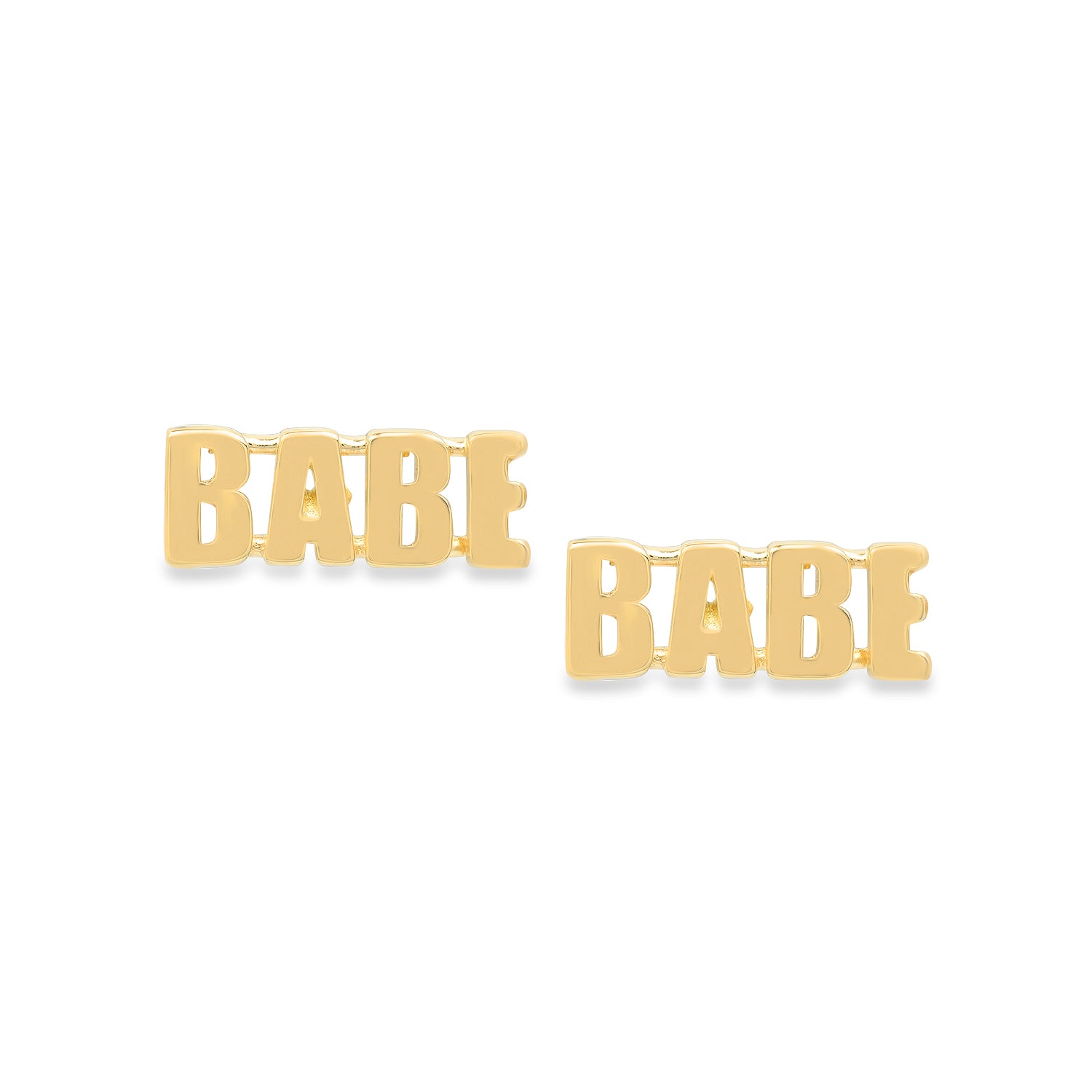 "BABE" Stud Earrings (single)