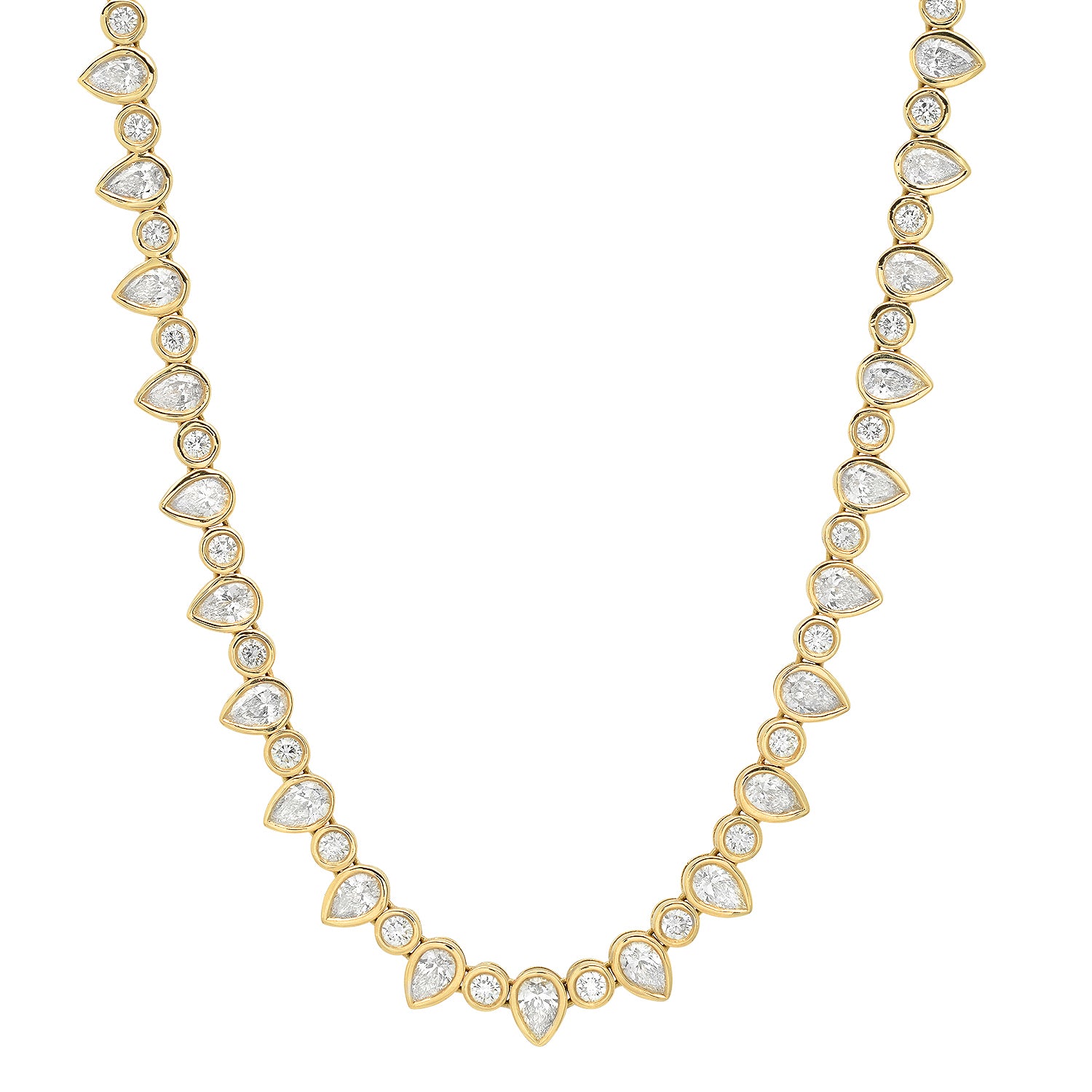DIAMOND PEAR DROP NECKLACE