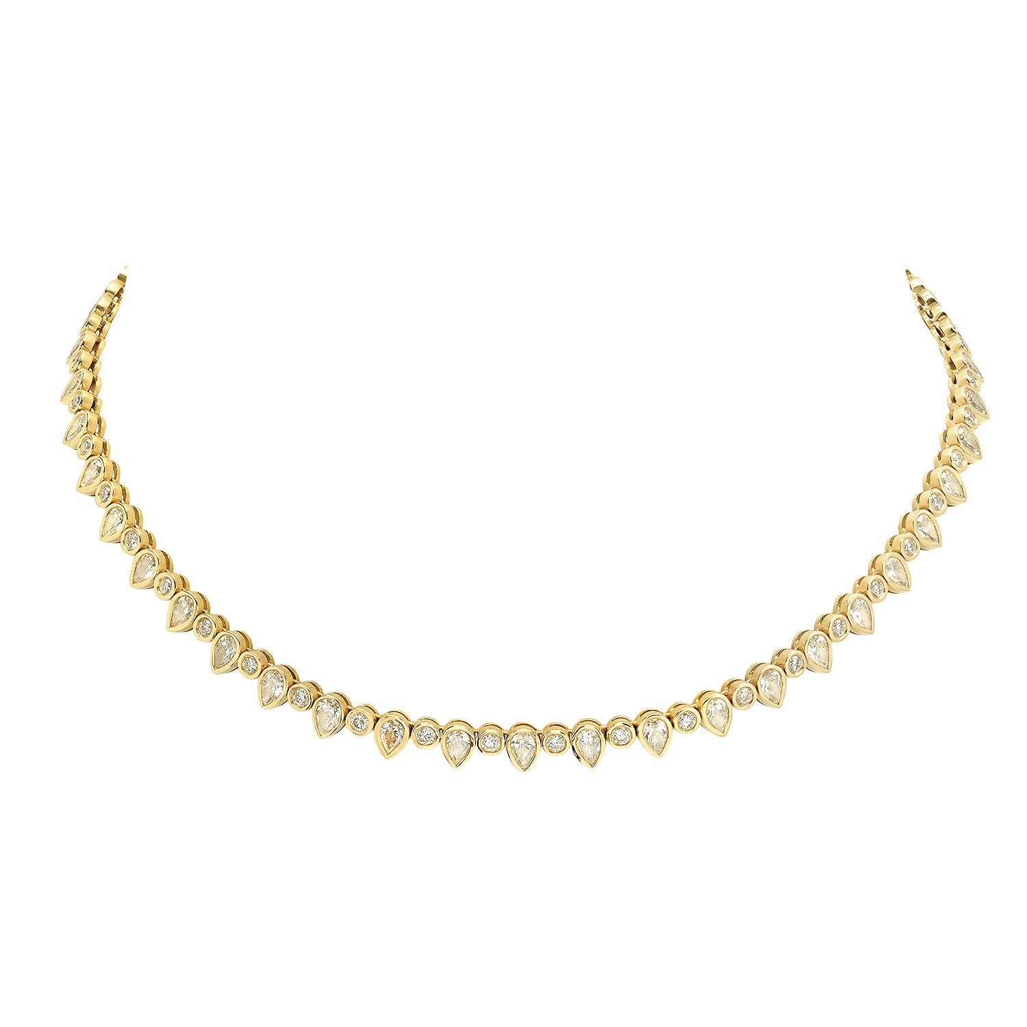 DIAMOND PEAR DROP NECKLACE