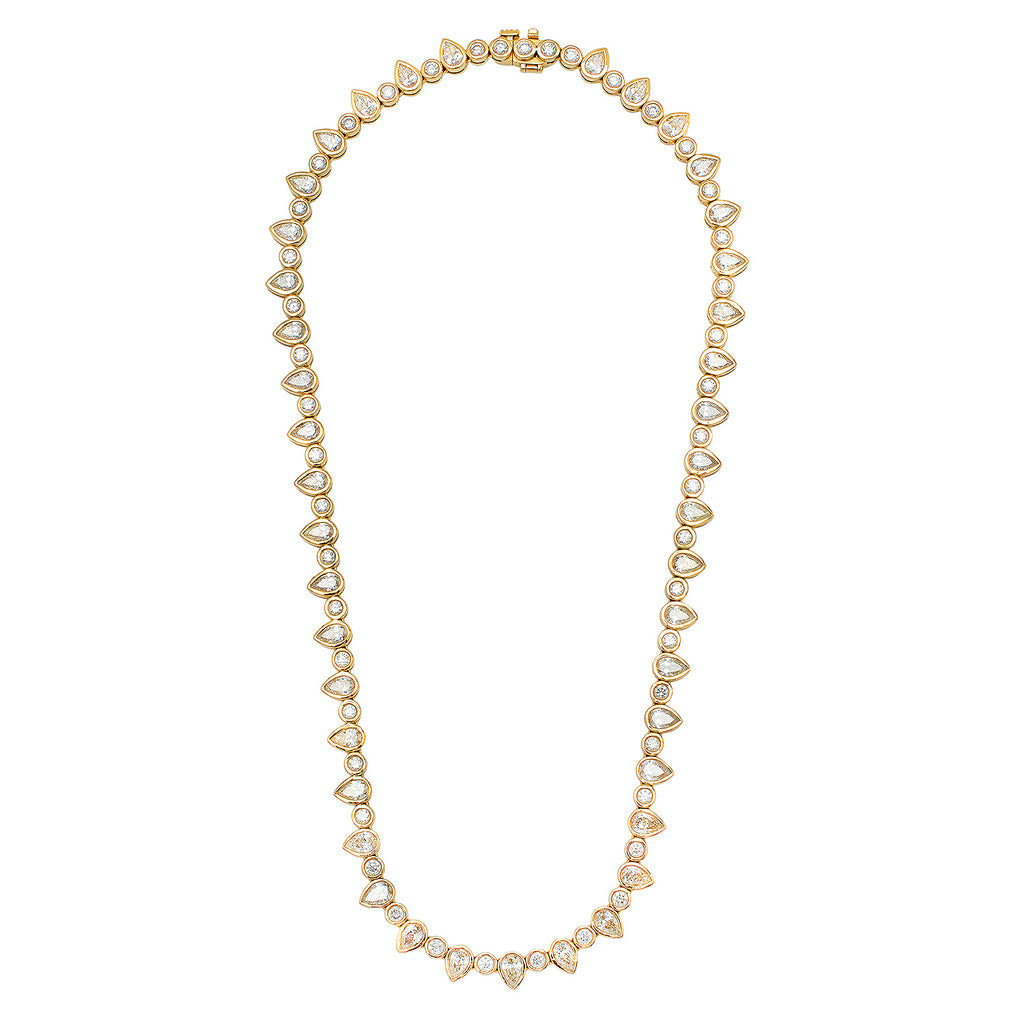 DIAMOND PEAR DROP NECKLACE