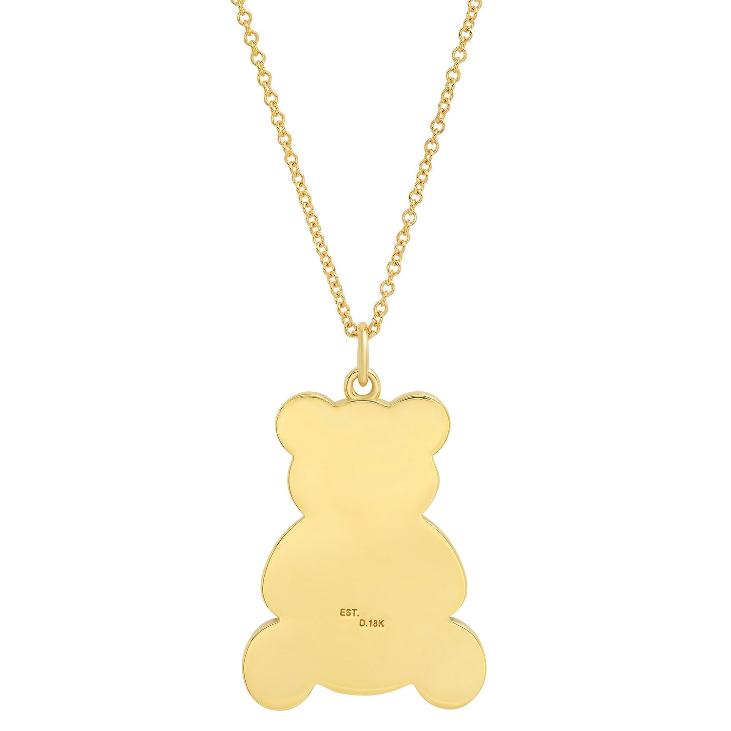 TEDDY BEAR NECKLACE WITH DIAMONDS