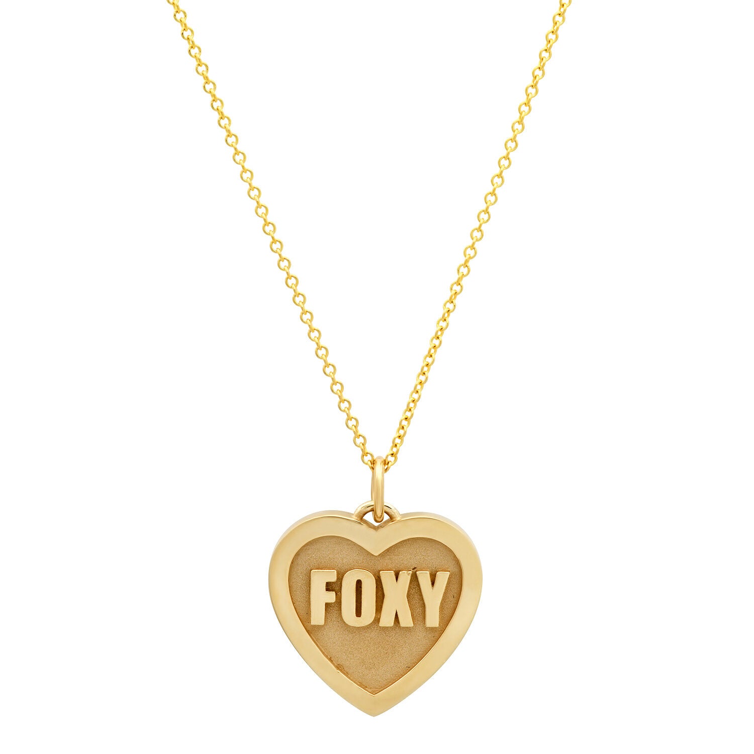 "FOXY" HEART NECKLACE