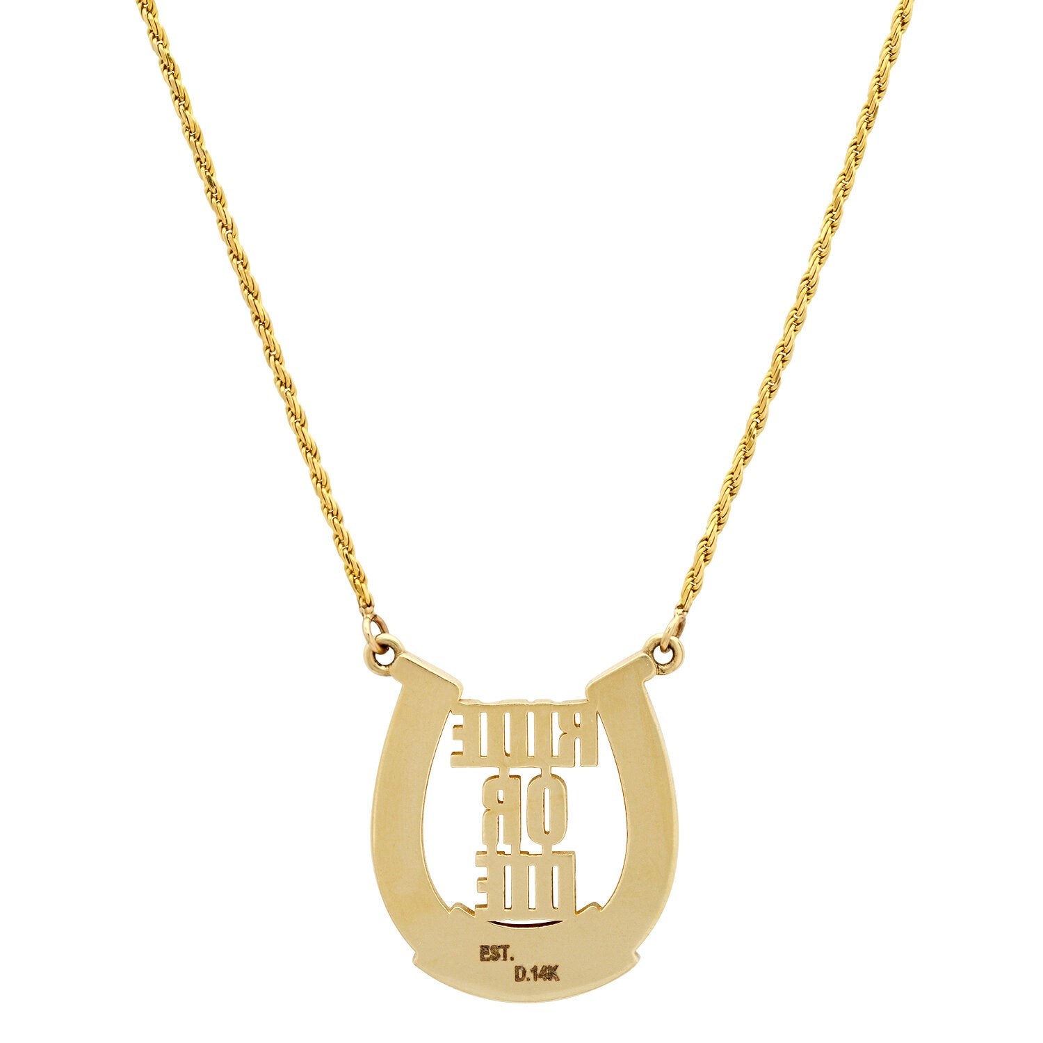 Ride or Die Horseshoe Necklace
