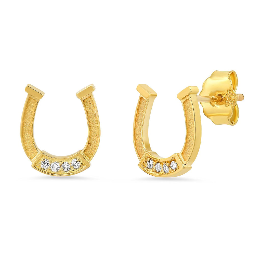 Mini Horseshoe Stud Earrings