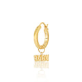 "BABY" HOOP EARRING