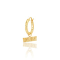 "ROWDY" HOOP EARRING
